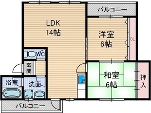 ビスタオリエントの物件間取画像